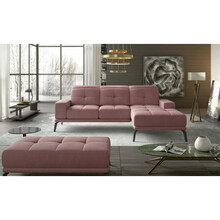 Nurgadiivan Eltap Torrense, Mat Velvet 63, 265 x 175 x 98 cm, roosa, parem