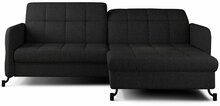 Nurgadiivan Eltap Lorelle Inari 100, parem, 160 x 225 x 105 cm, must, voodipesukastiga
