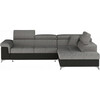 Nurgadiivan Eltap Eridano Berlin 01, Soft 11, 202 x 275 x 90 cm, must/hall, parem, voodipesukastiga