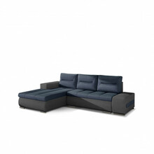 Vasakpoolne nurgadiivan Eltap Ottavio, Soro 76, Soro 93, 180 x 275 x 85 cm, sinine/hall, voodipesukastiga