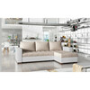 Nurgadiivan Eltap Newark, Dora 21, Soft 17, 150 x 237 x 90 cm, valge/beež, voodipesukastiga