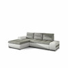 Nurgadiivan Eltap Ottavio Berlin 01, Soft 17, 180 x 275 x 85 cm, valge/hall, vasakpoolne, voodipesukastiga