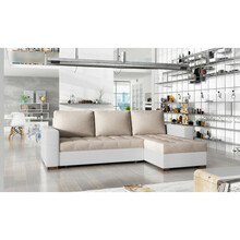 Nurgadiivan Eltap Newark, Dora 21, Soft 17, 150 x 237 x 90 cm, valge/beež, voodipesukastiga