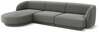 Nurgadiivan Micadoni Home Miley Velvet, 259 x 155 x 74 cm, 4-kohaline, helehall, vasak