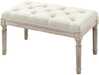Pehme pink HOMCOM, 80 x 40 x 43 cm, kreemvalge