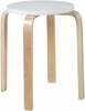 Taburet Home4you Sixty-1, 41 x 41 x 45 cm, pruun/valge