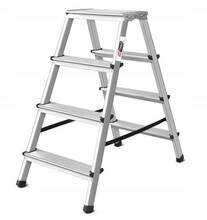 Kahepoolne alumiiniumredel AWTOOLS, 4 astet, 90 cm, 125 kg