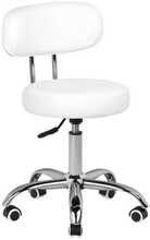 Kosmeetiline pediküüritool Activeshop Beauty Stool Pedicure A-007, valge, hüdrauliline, 39-45 cm