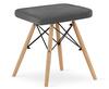 Taburet Oskar Werk 3793, 40.5 x 42.5 x 45.5 cm, hall/pruun