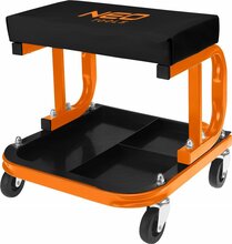Töökoja taburet NEO TOOLS, ratastel, tööriistariiuliga
