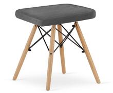 Taburet Oskar Werk 3793, 40.5 x 42.5 x 45.5 cm, hall/pruun
