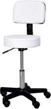 Kontoritool Homcom, reguleeritav kõrgus 72-84 cm, 360 pöörlev, ratastel, valge