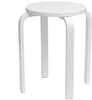 Taburet 4Living Stool 008668, 32.5 x 32.5 x 46 cm, matt, valge