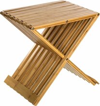 Kokkupandav taburet Bamboo, 32 x 40 x 45 cm, pruun