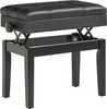 Klaveripink Homcom, 63 x 35 x 46-56 cm, reguleeritava kõrgusega, panipaigaga, must