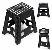 Taburet ModernHome, 39 x 31 x 39 cm, must