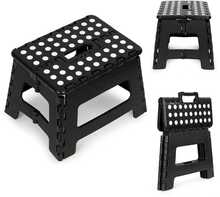 Taburet ModernHome, 31.5 x 25 x 22 cm, must, 1-astmeline plastik