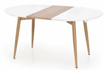 Laiendatav laud Halmar Caliber, 160 - 200 x 90 x 77 cm, tamm/valge