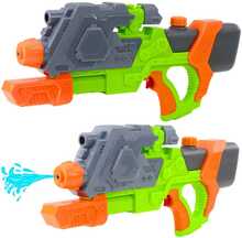 Veepüstol Lean Toys 50 cm roheline oranžide detailidega