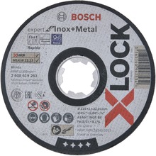 Abrasiivne lõikeketas Bosch X-LOCK Expert Inox + Metal, 115 x 1 x 22,23 mm