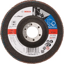 Kroonlehine lihvketas Bosch X571 Best for Metal, 125 x 22,23 mm, K80