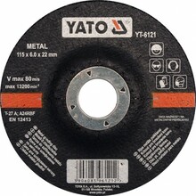 Metalli lihvketas Yato YT-6121, 115 x 6 x 22 mm