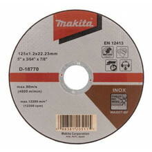 Metalli lõikeketas Makita D-18770, 125 x 1,2 mm
