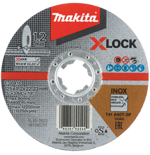 Metallilõikeketas Makita E-00418, 125 x 1,2 mm, X-Lock