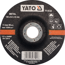 Metalli lihvketas Yato YT-6124, 125 x 6 x 22 mm