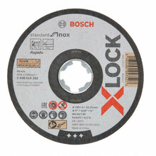 Metalli lõikeketas Bosch X-Lock, 125 x 1 x 22,23 mm, INOX