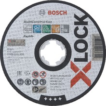 Abrasiivne lõikeketas Bosch Multi Construction X-LOCK 2608619270, 125 x 22,23 mm