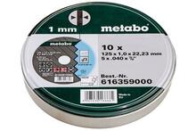 Lõikeketas terasele Metabo 616359000, 125 x 1,0 x 22 mm, 10 tk