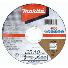 Metalli lõikeketas Makita E-03040, 125 x 1 mm