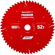 Lõikeketas alumiiniumile Specialist+ Premium, 160 x 1,2 x 20 mm, 52 hammast
