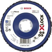 Puhastusketas Bosch N377 Metal X-Lock, 125 mm