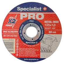 Metalli lõikeketas Specialist+ PRO, 125 x 1 x 22 mm