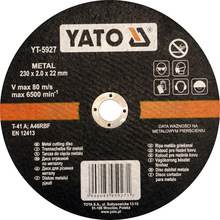 Metalli lõikeketas Yato YT-5927, 230 x 2,0 x 22 mm
