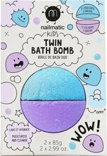 Vannipommid Nailmatic KIDS TWIN, 2x85 g, sinine ja lilla