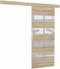 Liuguks ADRK Furniture Milou 96, 96 x 205 cm, valge/tamm