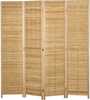 Kokkupandav toapaneel Homcom, 4-osaline, bambus, 160 x 170 cm