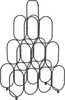 Veiniriiul Home Styling Collection, 9 pudelit, 36 x 56 cm, must metall