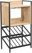 Veiniriiul Home4you Hannes, 51 x 30 x 90 cm, pruun/must