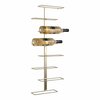 Seinale kinnitatav vinariiul PT LIVING FLOAT, 8 pudelit, kuldne