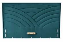 Voodipeats Halmar Modulo W3, 175 x 8 x 120 cm, roheline/sinine