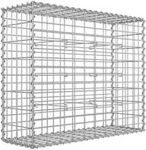 Gabioon SONGMICS, 100 x 80 x 30 cm, GGB183, hõbedane