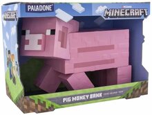 Rahakassa Paladone Minecraft Pig Money Bank, roosa