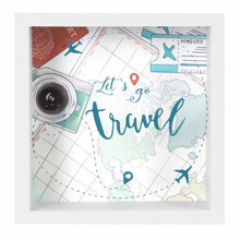 Rahakassa Goldbuch 920093 Lets go travel, 18x18