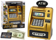 Mänguautomaat Lean Toys Piggy Bank, must