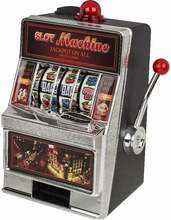 Rahakassa OUT OF THE BLUE KG SLOT MACHINE LED-valgusega, 19x13,5 cm