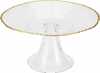 Koogialus jalaga Home Styling Collection DATURA, 15 cm, kuldse äärega